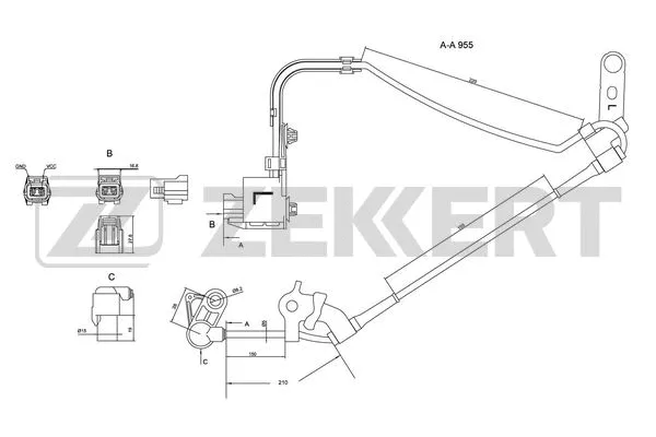 Sensor, wheel speed (SE-6072)