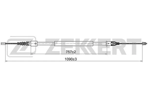 Cable Pull, parking brake (BZ-1139)