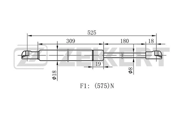 Gas Spring, boot/cargo area (GF-1795)