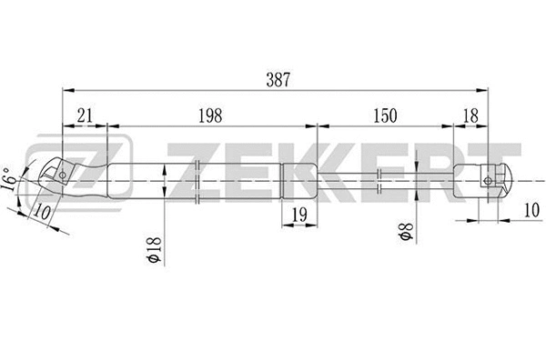 Gas Spring, boot/cargo area (GF-1798)