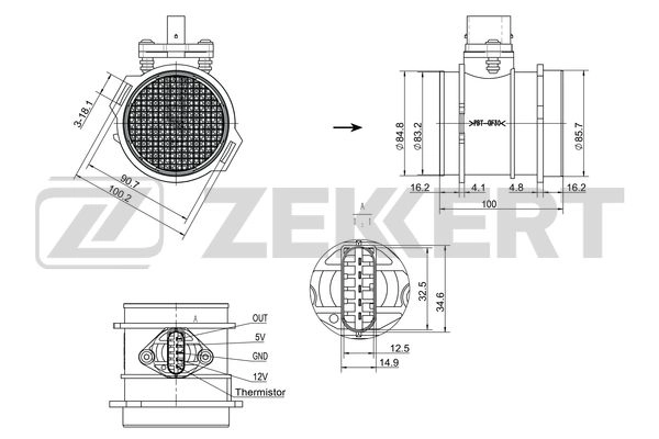 Sensor, intake manifold pressure (SE-1062)