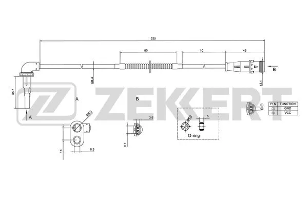 Sensor, wheel speed (SE-6121)