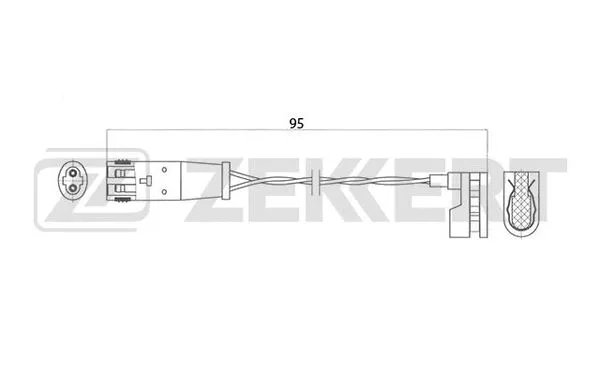 Warning Contact, brake pad wear (BS-8013)