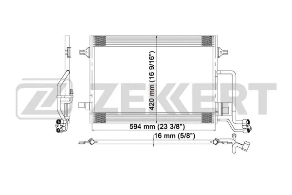 Condenser, air conditioning (MK-3020)