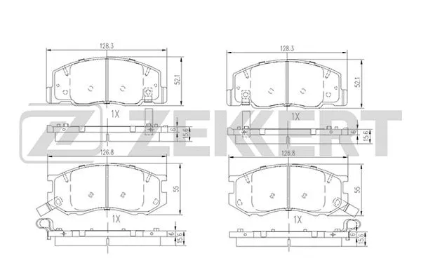 Brake Pad Set, disc brake (BS-2083)