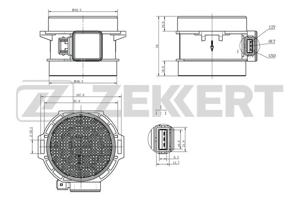 Sensor, intake manifold pressure (SE-1071)