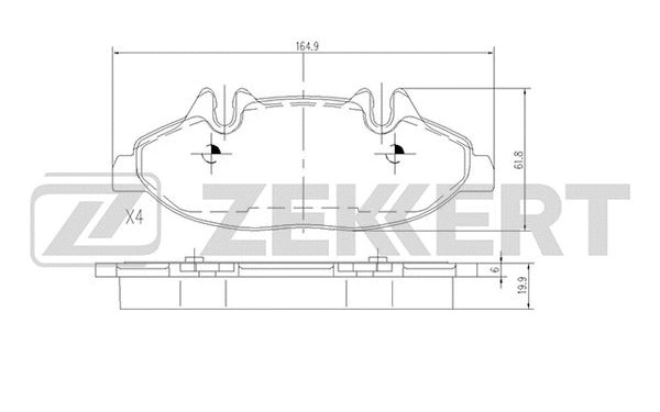 Brake Pad Set, disc brake (BS-1211)