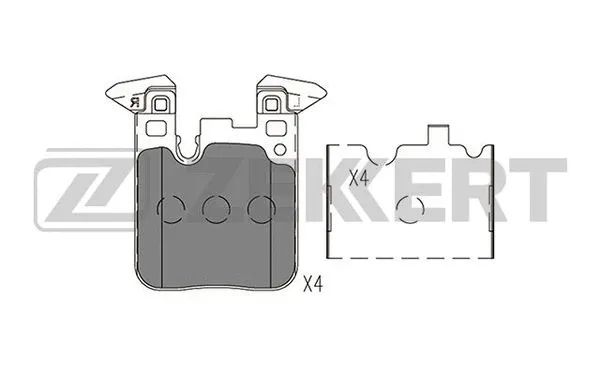 Brake Pad Set, disc brake (BS-1402)