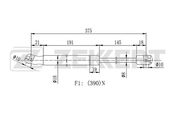 Gas Spring, boot/cargo area (GF-2136)