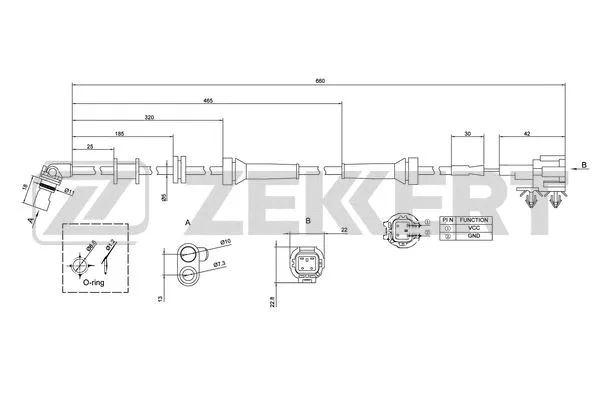 Sensor, wheel speed (SE-6050)