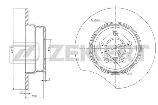 Brake Disc (BS-5807)