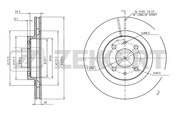Brake Disc (BS-5455)