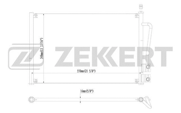 Condenser, air conditioning (MK-3058)