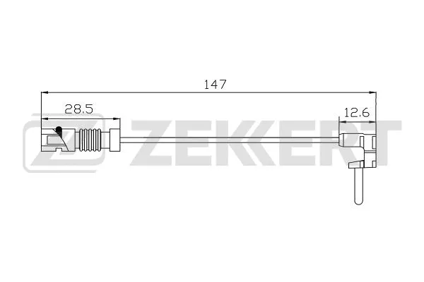 Warning Contact, brake pad wear (BS-8113)