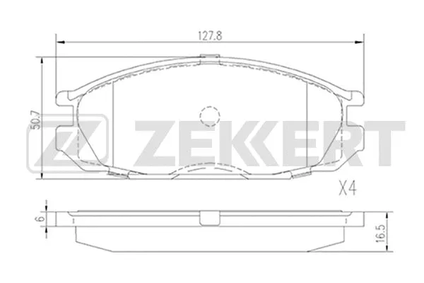 Brake Pad Set, disc brake (BS-2162)