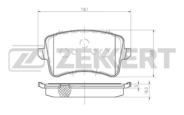 Brake Pad Set, disc brake (BS-1243)