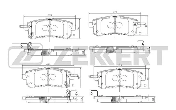 Brake Pad Set, disc brake (BS-2523)