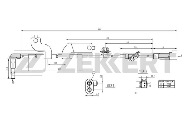 Sensor, wheel speed (SE-6164)