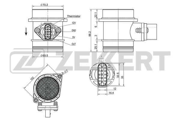 Sensor, intake manifold pressure (SE-1063)