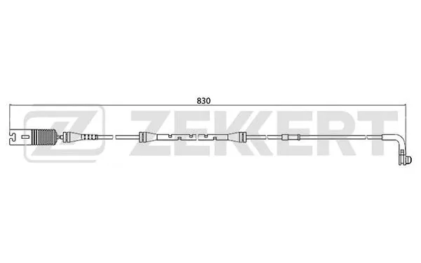 Warning Contact, brake pad wear (BS-8038)