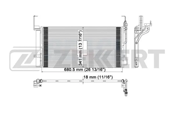 Condenser, air conditioning (MK-3038)