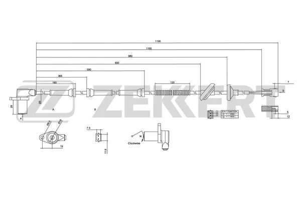 Sensor, wheel speed (SE-6032)