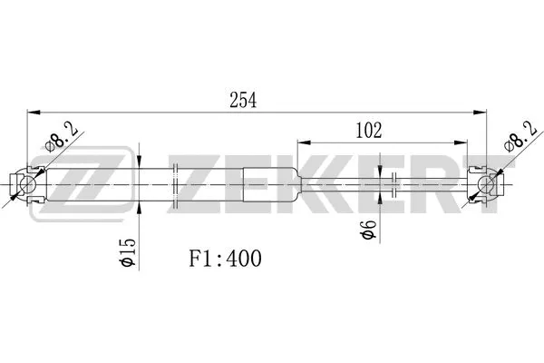 Gas Spring, bonnet (GF-1027)