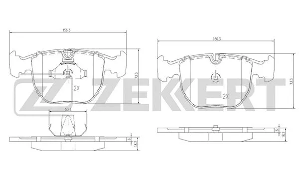 Brake Pad Set, disc brake (BS-1150)