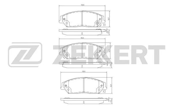 Brake Pad Set, disc brake (BS-2384)