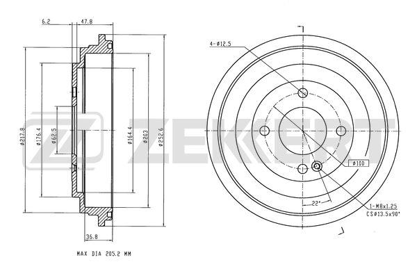 Brake Drum (BS-6622)