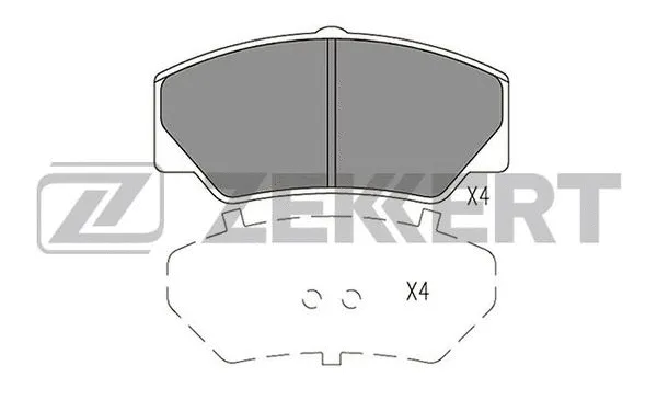 Brake Pad Set, disc brake (BS-2971)