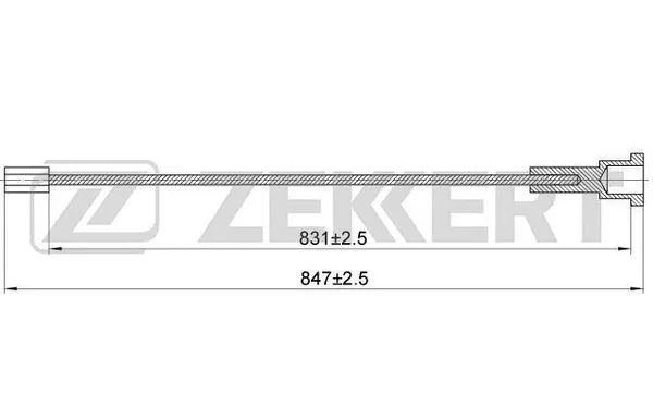 Cable Pull, parking brake (BZ-1138)