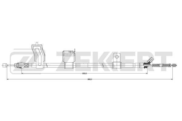 Cable Pull, parking brake (BZ-1011)