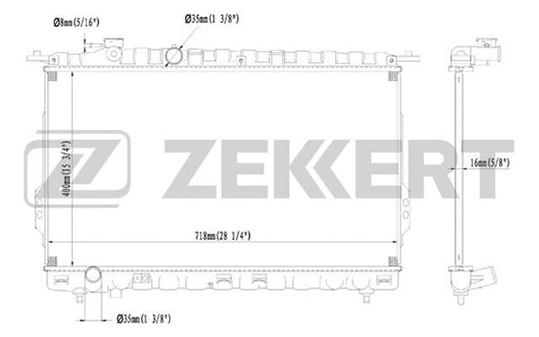 Radiator, engine cooling (MK-1119)