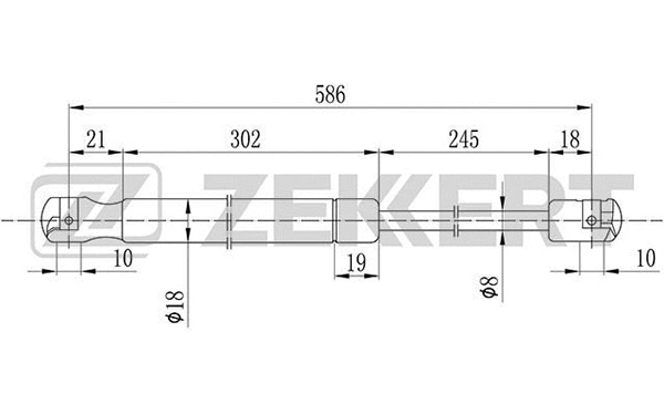 Gas Spring, boot/cargo area (GF-2091)