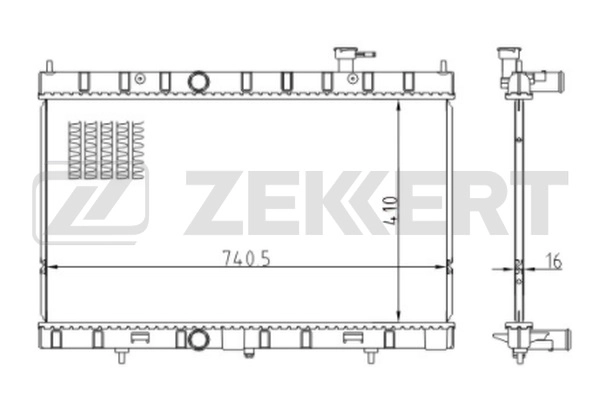 Radiator, engine cooling (MK-1247)