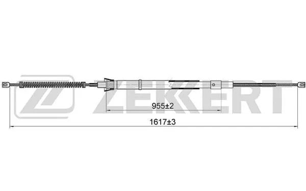 Cable Pull, parking brake (BZ-1043)