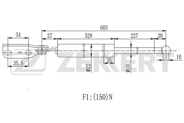 Gas Spring, boot/cargo area (GF-2066)