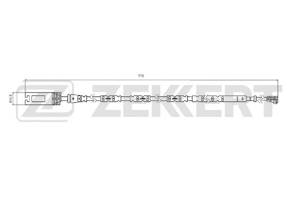 Warning Contact, brake pad wear (BS-8074)