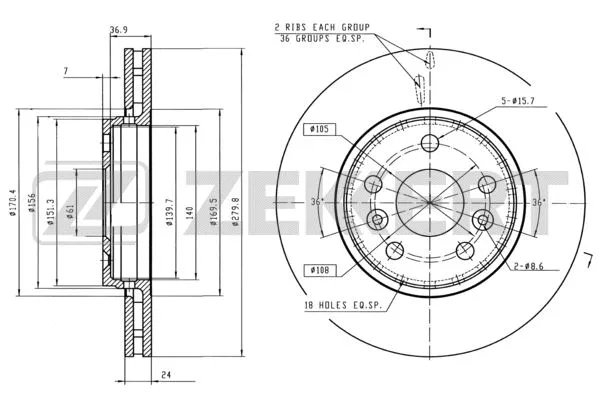 Brake Disc (BS-5631B)