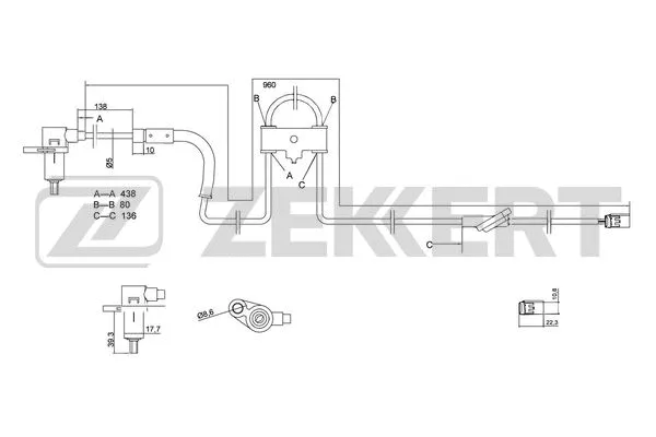 Sensor, wheel speed (SE-6081)