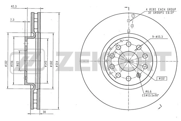 Brake Disc (BS-6555)