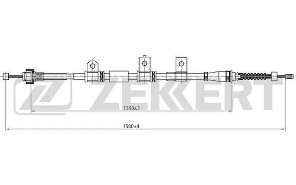 Cable Pull, parking brake (BZ-1068)