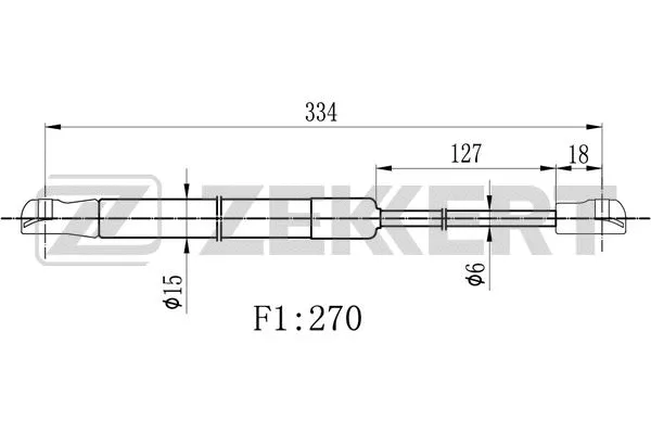 Gas Spring, rear window (GF-2336)