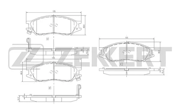 Brake Pad Set, disc brake (BS-2323)