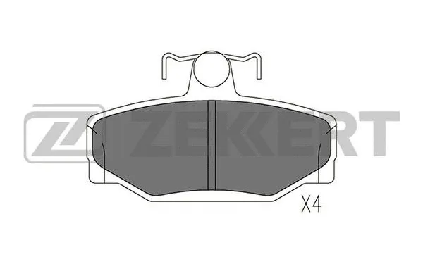 Brake Pad Set, disc brake (BS-1579)