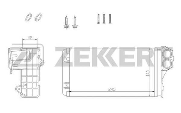 Heat Exchanger, interior heating (MK-5088)