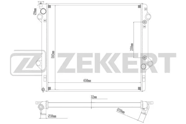 Radiator, engine cooling (MK-1006)