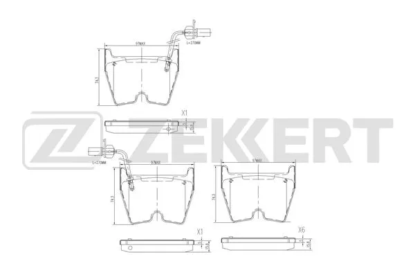 Brake Pad Set, disc brake (BS-3039)
