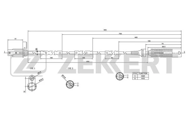 Sensor, wheel speed (SE-6067)